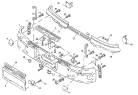 Передний бампер/BUMPER AND FRONT BRACKET