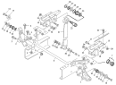 Механизм опрокидывания кабины/CAB TILTING MECHANISM L.H. DRIVE VEHICLE