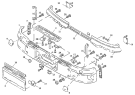Передний бампер/BUMPER AND FRONT BRACKET