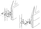 Петля двери/DOOR HINGE LEFT AND RIGHT