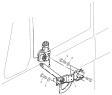 Стеклоподъемник левый/DOOR WINDOW LIFTER LEFT OPERATED