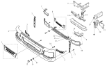 Передний бампер/BUMPER AND FRONT BRACKET