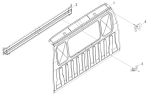 Детали кабины (сваренная задняя панель кузова в сборе) 1SB2005000315