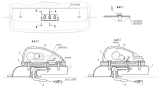Установка фонарей знака автопоезда 6501-3700099-001, (-701)