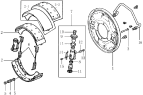 3502D120 Rear brake assembly