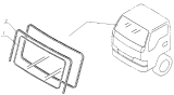 5206D4 Front windshield glass