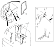 5402D4 Door pole-inner garnish board
