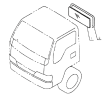 5603D4 Rear windshield glass