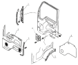6102D4 Door plate assembly