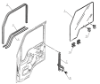 6103E0 Door window