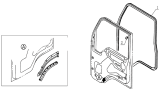 6107D4 Door seal parts