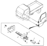 6109E0 Door limitator assembly