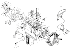 Cylinder block, timing gear casing and flywheel housing