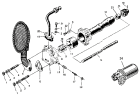 Lubrication oil pump and oil pipe assembly