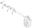 Fork shaft assembly