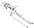 3000D4XZ Front axle assembly