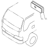5603D0 Rear windshield