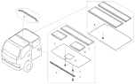 5702D501 Front peak inner decoration and ventilation