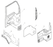 6102E0 Door plate assy