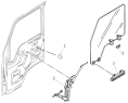 6104E0 Door glass regulator