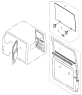 6203B3 Back door glass
