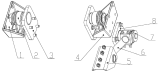 Кронштейны крепления раздаточной коробки 1801B-ZXD01