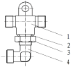 Тройник (система ABS) 35GOF-ZXD01