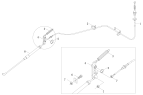 Управление акселератором/Acceleration transmision device-chassis (RHD)