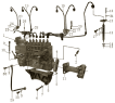 Топливный насос высокого давления/Fuel injection-pump and high-pressure oil pipe