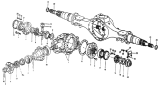 Задний мост/Rear axle (5.73, widened, cast steel) - rear axle housing and main reducer (II)
