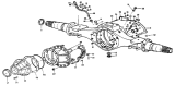 Задний мост/Rear axle (5.73, widened, cast steel) - rear axle housing and main reducer (I)
