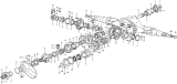 Средний мост/Intermediate axle (5.73, widened, cast steel)- intermediate axle main reduction and pass-through shaft