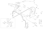 Механизм крепления и опрокидывания кабины/Vehicle body tilting and locking mechanism (RH driving, self-unloading)