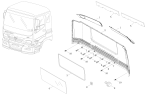 Отделка задней панели/Rear wall accessories