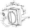 Радиатор, трубопроводы и воздухоотражатель радиатора/Radiator, Pipeline, and Fan Shroud
