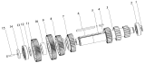 Коробка передач/Countershaft (LH, RH)