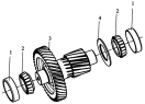 Коробка передач/Countershaft, Auxiliary Gearbox(Fr, Lh)