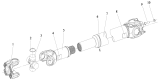 Карданный вал промежуточного моста/Intermediate Axle Drive Shaft