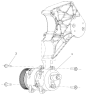 Компрессор кондиционера/A/C Compressor