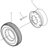 Колесо с шиной (315/80R22.5)