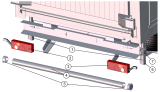 Установка заднего защитного устройства и задних фонарей