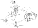 Управление переключением передач/HW18710 transmission flexible shaft operate device
