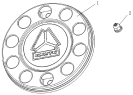 Колпак колеса/Front wheel cover & Wheel bolt assemby