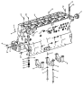 Блок цилиндров/Cylinder block 1S42591000201