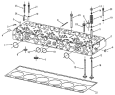 Головка блока цилиндров/Cylinder head assembly 1S42591000201