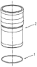 Гильза цилиндра/Cylinder liner 1S42591000201