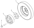 Демпфер/Vibration damper, crankshaft 1S42591000201