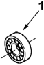 Подшипник/Flywheel bearing 1S42591000201