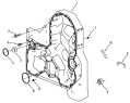 Картер шестерен/Gear housing 1S42591000201
