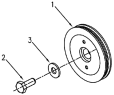 Привод агрегатов/Attachment drive belt pulley-1 1S42591000201